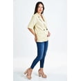 thumbnail image 2 of Blazer de lino Roman Fashion Juvenil Beige M, 2 of 6