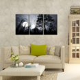 thumbnail image 2 of Hieng Abstract Canvas Wall Art, Painting Prints, Feather Pictures Modern Wall Decor for Living Room Bedroom Office Home Decor -（Only canvas）, 2 of 6
