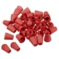 thumbnail image 1 of Unique Bargains Red Bell End Stopper Cord Rope Lock for Drawstring Bag (20 Pack), 1 of 5
