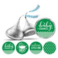 thumbnail image 1 of Darling Souvenir Candy 190 Pcs Baby Shower Theme Stickers DIY Chocolate Labels-Green, 1 of 2