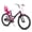 BLACK, variant on JOYSTAR Keano 20 inch Kids Bike for Girls, Children Bicycle in Purple