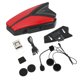 thumbnail image 2 of Auriculares para casco de motocicleta Bluetooth5.0 2.4G Inalámbrico Impermeable Reducción de ruido Llamadas manos libres Sistema de comunicación Rojo, 2 of 5