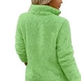 thumbnail image 4 of Fleece Pullover Women Long Sleeve Half Zip Sherpa Jacket with Side Pockets Soft Warm Trendy Teddy Winter Sweatshirts, 4 of 4