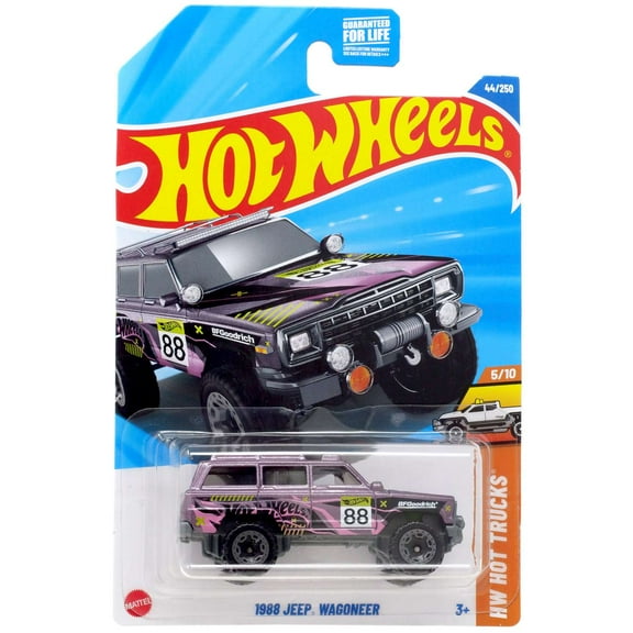 Hot Wheels HW Hot Trucks 1988 Jeep Wagoneer Diecast Car