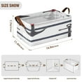 thumbnail image 3 of Nautical Anchor Print Open Home Storage Bins Foldable Metal Frame Shelf Baskets 16.9x11.4x7.7in Water-Resistant, 3 of 8
