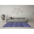 thumbnail image 3 of Ahgly Company Indoor Rectangle Abstract Blue Modern Area Rugs, 5' x 8', 3 of 4