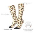 thumbnail image 5 of Picia Women Crew Soft Moisture-wicking Socks Boho Chicken Pattern Design Cotton Socks, One Size fit All, 5 of 9