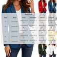 thumbnail image 3 of TRUNZI Blazers for Women Open Front Office Business Long Sleeve Shawl Collar Summer Suit Dress Jackets,Green,Size S, 3 of 7