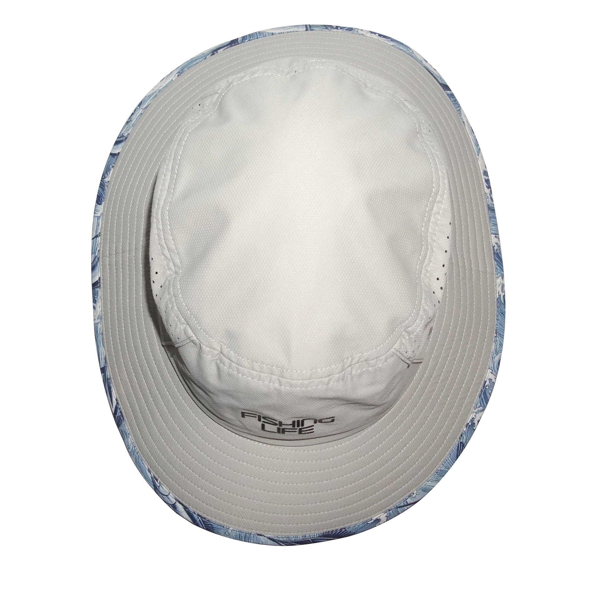 Fishing Life Marlin Waves Performance Bucket Hat - Adult Unisex
