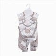thumbnail image 6 of Zuwimk Newborn Boy Girl Clothes Sets Cotton Long Sleeve Romper Jumpsuits Unisex Outfits With Baby Mittens Hats Gloves 8Piece(A109-Grey), 6 of 6