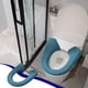 thumbnail image 4 of Toilet Seat Cover Bathroom Soft Thicker Warmer With Snaps Fixed Stretchable Washable Fiber Cloth Toilet Seat Covers Pads Reusable Easy Installation Cleaning, 4 of 8
