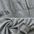 thumbnail image 6 of FANCYINN Womens Sweatshirt Fitted Bodycon Dress & Long Puffy Sleeves Stand Neck Mini Dress Grey L, 6 of 7