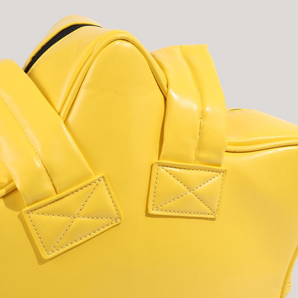 Yvsxxv Yellow Star Shaped Ita Backpack, Women Badge Display Daily Backpack, 1 Pc