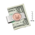 thumbnail image 2 of American Coin Treasures Spain Five Cent Euro Men's Money Clip - Silver-Tone, 2 of 2