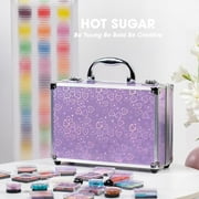 Hot Sugar Complete Makeup Kit for Teenage Girls & Women - Delightful Makeup Set for Kids 10-12 with Essential Products - Includes Tools, Brushes, Eyeshadows, and More! (Purple Heart)