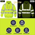 thumbnail image 2 of Sudadera Wefeyuv ANSI Class 3 de alta visibilidad amarilla S, 2 of 7
