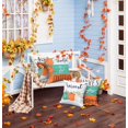 thumbnail image 3 of Fall Orange Pumpkin Outdoor Pillow Covers 18x18 Inch Waterproof Harvest Thankful Quotes Seasonal Throw Pillow Covers for Porch Patio Furniture Thanksgiving Farmhouse Decor, 3 of 6