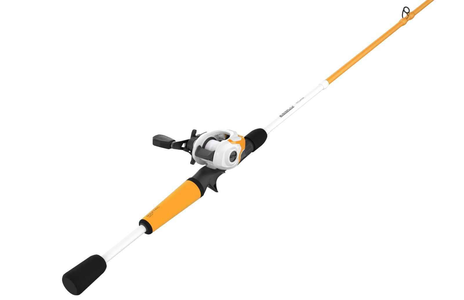 Zebco Roam Baitcast Reel and Fishing Rod Combo, 6-Foot 6-Inch 2-piece Rod, Size 100 Reel, Left-Hand Retrieve, Orange