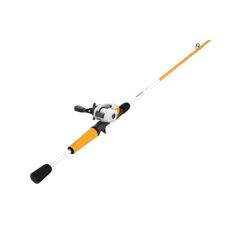 Zebco Roam Baitcast Reel and Fishing Rod Combo, 6-Foot 6-Inch 2-piece Rod,  Size 100 Reel, Left-Hand Retrieve, Orange - Walmart.com