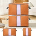 thumbnail image 1 of Sentmoon Moving Boxes Large Storage Bags Orange Visual Storage Bag Quilt Storage Bag Non-woven Fabric Clothing Storage Bag Quilt Sorting Bag Folding Bag, 1 of 7