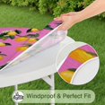 thumbnail image 5 of Round Picnic Table Cloth 100% Waterproof & Oil Proof, Elastic Fitted Table Cover for 36"-44" Round Tables, for Dining, Camping, Outdoor, 5 of 7