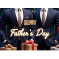 thumbnail image 4 of Decorative Design Father's Day Banner Elegant Style Gift Decorations Formal Occasion Blue Theme for Father's Day Celebration Indoor Event Party Decoration, 4 of 7
