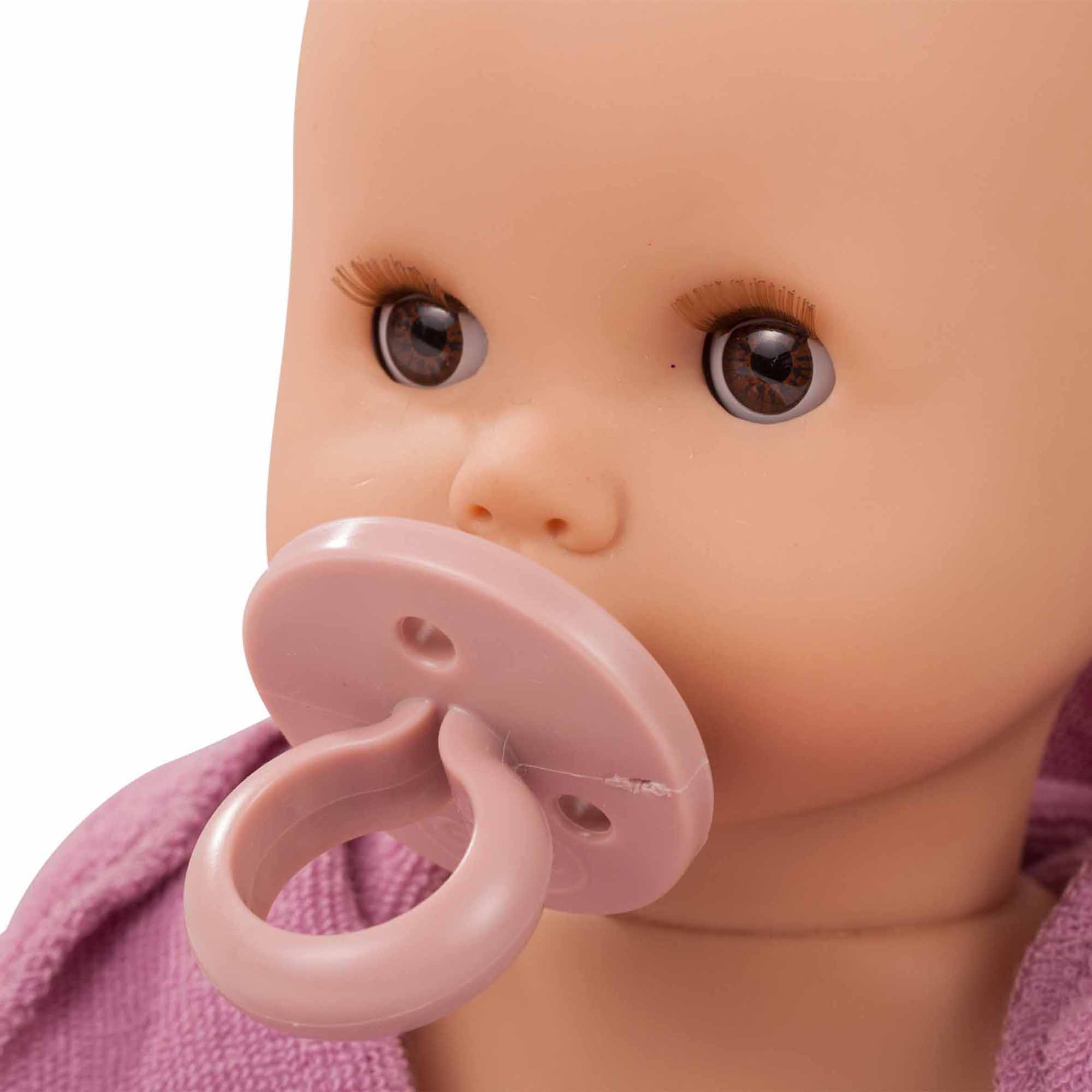 Gotz Sleepy Aquini 13" Baby Baby Drink and Wet Doll with Bathing Suit, Goggles, Sunglasses and More