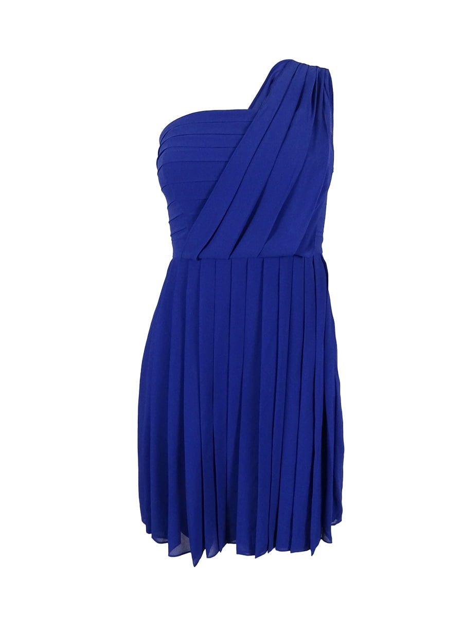 Shoulder Pleated Dress 