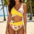 thumbnail image 2 of Enjoytime Bathing Suit for Women Floral Printed V-Neck Tummy Control Two Piece Swimsuit 2026 Summer Modest Swimwear, 2 of 6
