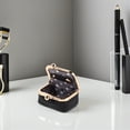 thumbnail image 3 of unbranded Estuche De Joyería Portátil Vintage Negro Con Romántico Para Viaje Y Almacenamiento, 3 of 8