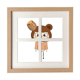 thumbnail image 1 of Animal Bear Brown natural Honey uu Pantalla de escritorio de pared de marco 4 aperturas, 1 of 4