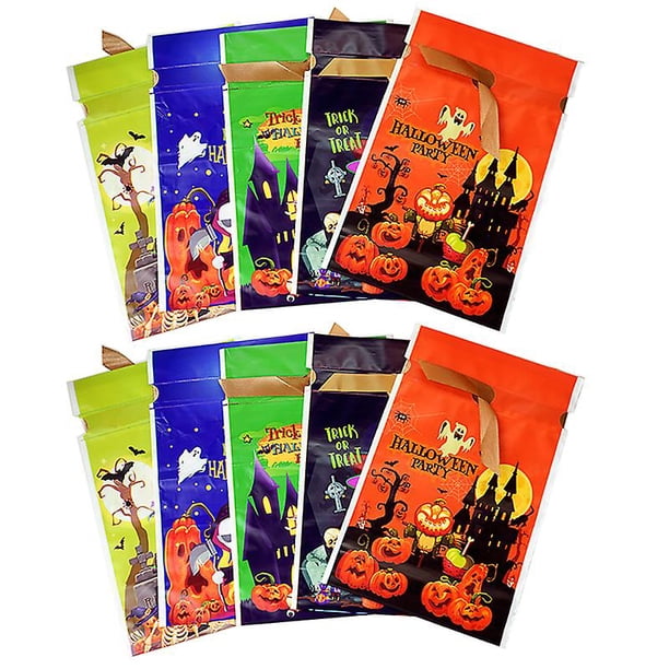 100 bolsas de regalo de Halloween para regalos de Halloween.