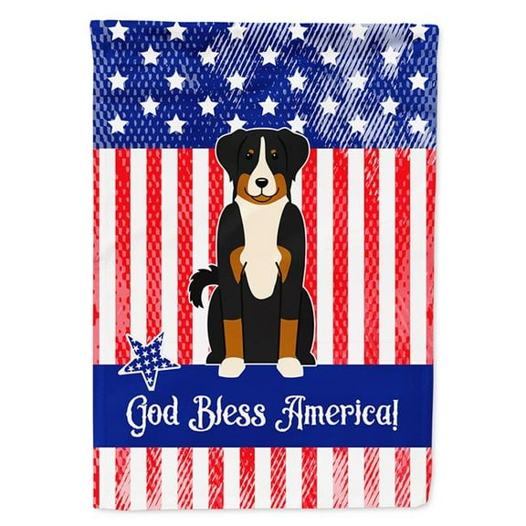 Carolines Treasures BB3038GF Patriotic USA Appenzeller Sennenhund Garden Size Flag