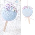 thumbnail image 3 of Adornos navideños de 14 cm con espiral redonda de color rosa y azul para decoración de fiestas navideñas, colgantes para árboles de Navidad, regalos de Año Nuevo para niños, 3 of 5
