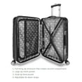 iFLY Hardside Fibertech Luggage 20" Carryon Luggage, Black