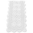 thumbnail image 1 of LEEYNEER Chemin de Table en Dentelle Crochetée Fait Main Coton Blanc Rectangle Table Basse Décoration de Commode, 1 of 6