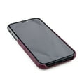 thumbnail image 4 of Dockem Wallet Case for iPhone XR; Built-in Metal Plate, 2 Credit Card Slots, Luxe M2, Maroon/Grey, 4 of 9