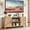 Natural, variant on Buildhom 55" Farmhouse TV Stand with 2 Doors & Adjustable Shelves, for TVs up to 65", Living Room, Dark Wood