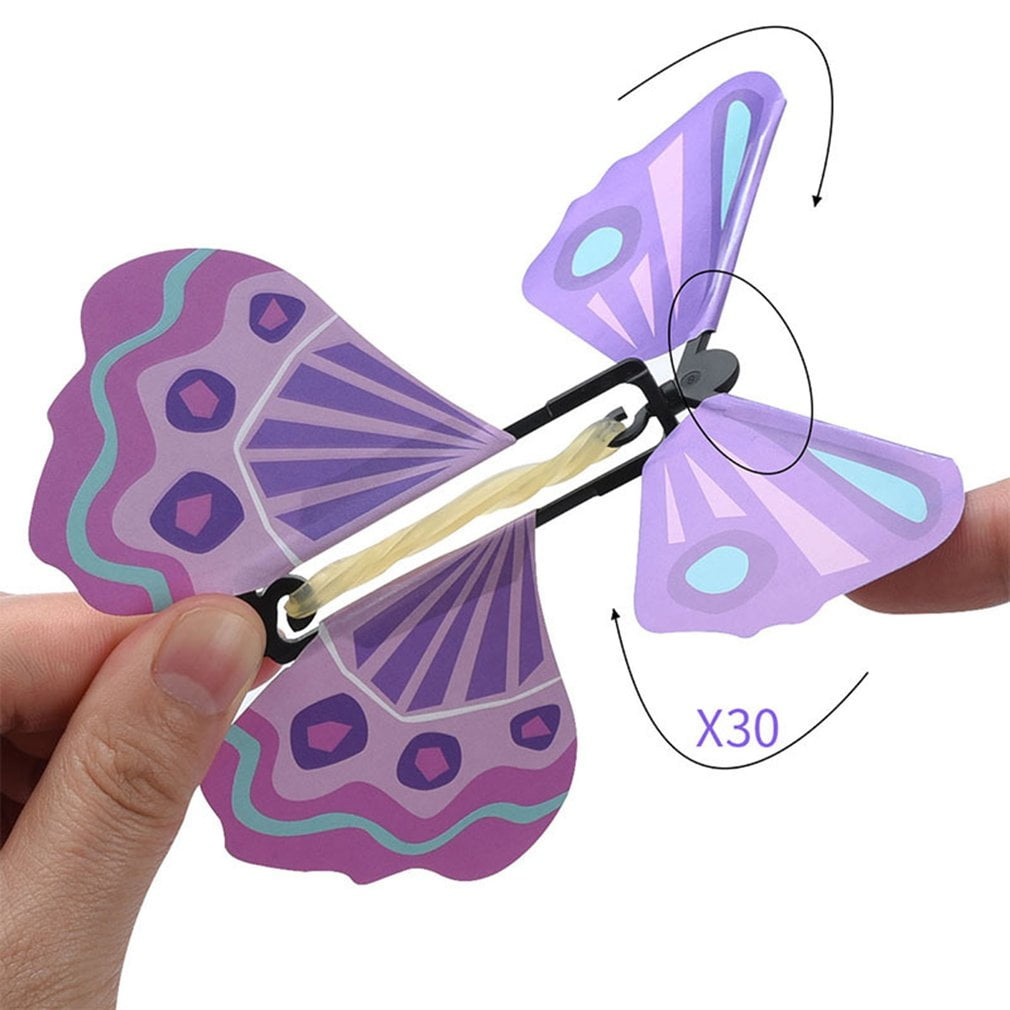 Random Creative Flying Butterfly Novel Enfants Magic Props Toy for Kids Funny Games Gadgets Educational Toy Random Color BCVBFGCXVB 