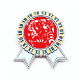 thumbnail image 1 of Corte de papel de China rata animal del Zodiaco Insignia broche Medalla ganadora, 1 of 3
