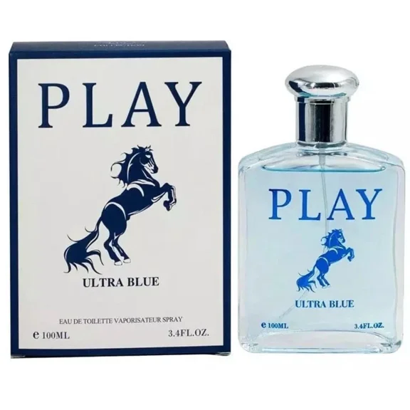 Play Ultra Blue Eau de Toilette Spray for Men, 3.4 fl oz / 100 ml
