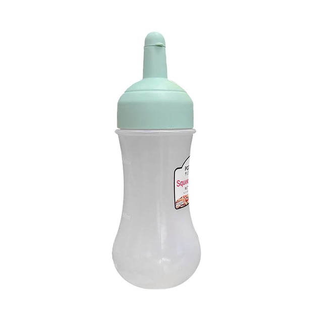 Bewildely Squirt Bottle Safe Plastic Sauce Bottle con escala para condimentos de aceite Aderezos para ensaladas Ketchup Exprimidor de salsa Utensilios de cocina Numero 3 Bewildely HA027094-03