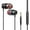 Black, variant on Wired Earphones with Microphone for iOS and Android Stereo Bass Rich