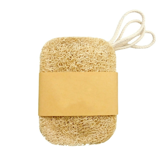 100% Natural Loofah Cleaning Tool, Eco-Friendly Exfoliating Bath Sponge and Kitchen Cleaning Scrubber from Renewable Plant Material