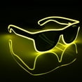 thumbnail image 4 of LED EL Wire Glasses Light Up Glow Sunglasses Eyewear Shades for Nightclub Party, 4 of 8