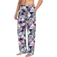 thumbnail image 2 of Xecao Plaid Flamingo Men's Straight Lounge Pajama Pants: The Ultimate in Comfortable Sleepwear, 2 of 9