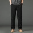 thumbnail image 2 of Zshosam Men's Casual Pants Lightweight Stretch Slim Fit Pants with Pockets(Black,XL), 2 of 7