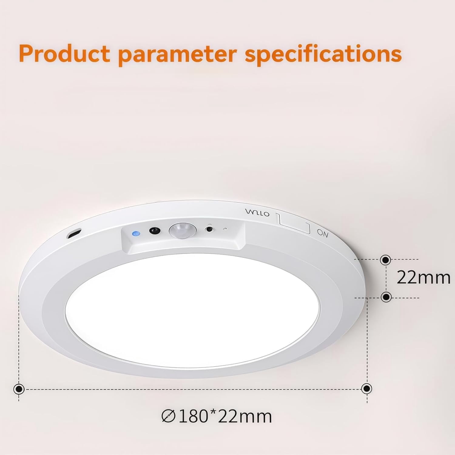 2026 New Rechargeable Motion Sensor Ceiling Light with Remote, Magnetic Ceiling Light, 3 CCT Dimmable & Magnetic Mount, for Shower Closet Hallway, Shed, Pantry (2PCS)