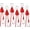 Red, variant on 13ft Rope Rollers 6 PCS Paracord Tarps Tie Downs Ratchet Strap Rope Tie Down Small Cam Jam Retractable Paracord Ropes Tightener for Tent Canopy Use 1/8 inch(Red)