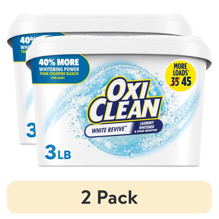 OxiClean White Revive Laundry Whitener, 2-Pack 3 lb photo 1